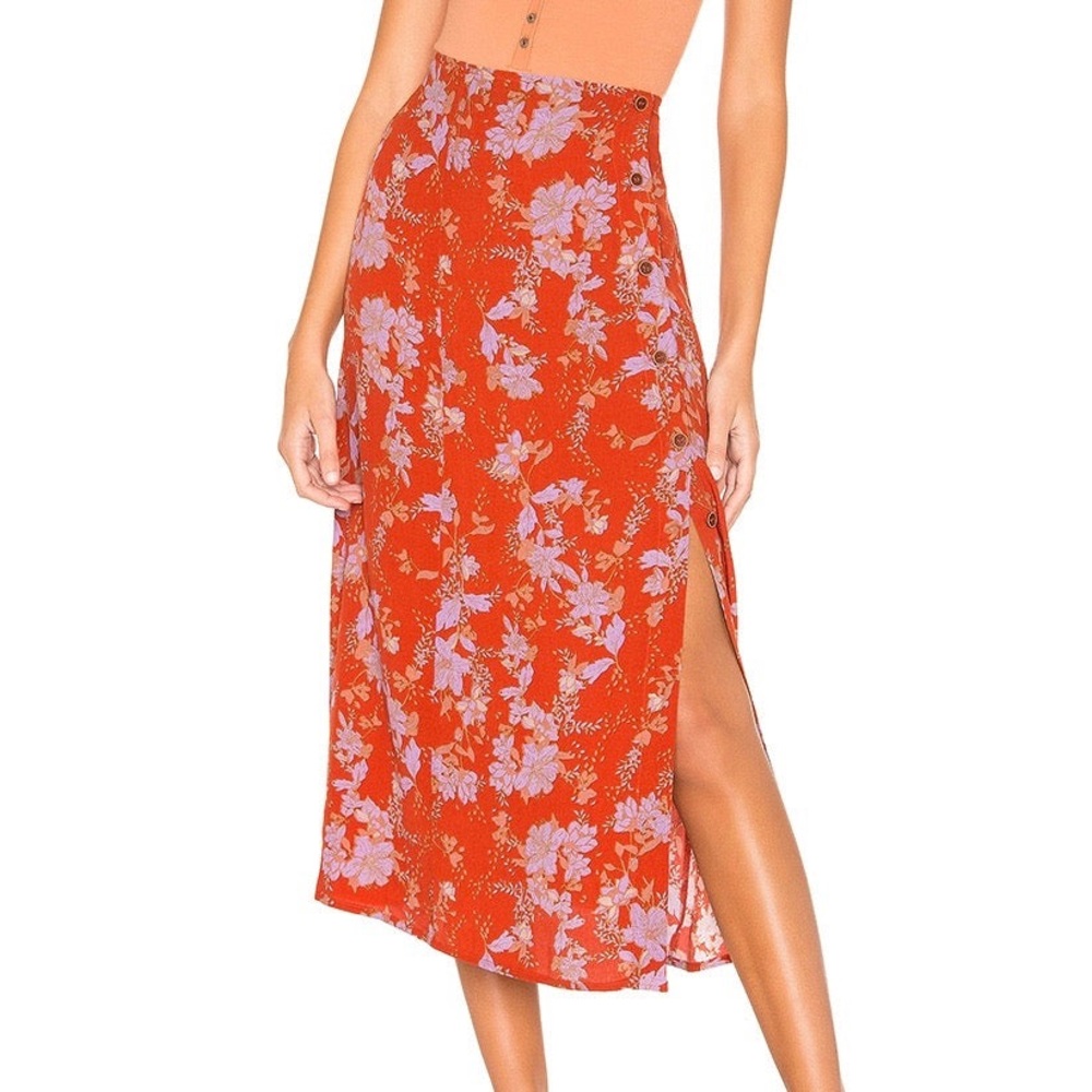 free people Retro Love midi skirt